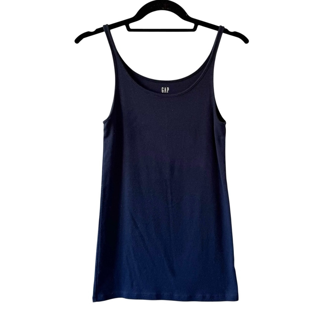 GAP Scoop Neck Modern Tank Top Navy Size Small